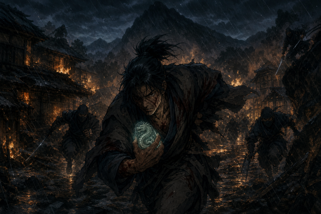 Ninja Scroll: The Series Episode 1 React: Tragedy in the Hidden Village canonical hero and card image