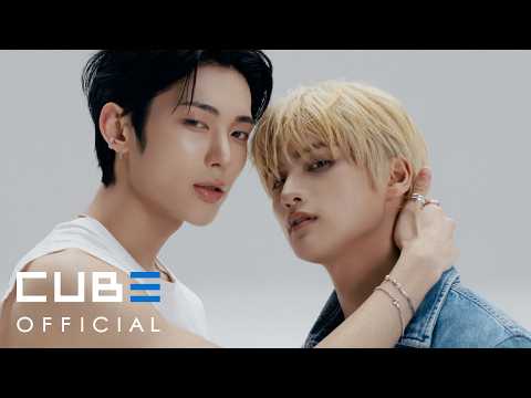 Hyeonbin and Yoon of NOWZ in the Achilles official music video