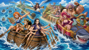 One Piece Episode 209 React: Nami, Usopp, and Robin Race Foxy’s Rigged Course