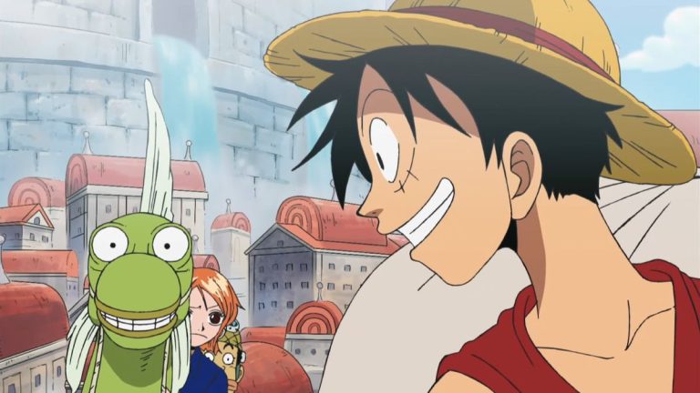 Official One Piece Episode 230 story scene from the Water 7 arrival arc