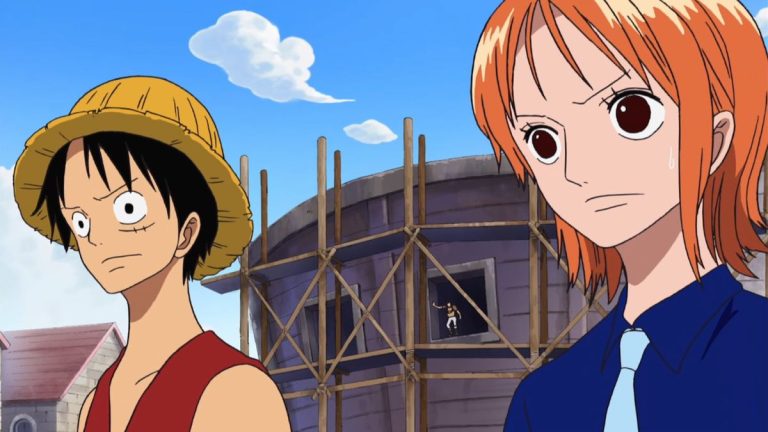 Official One Piece Episode 233 story scene from the Water 7 arrival arc