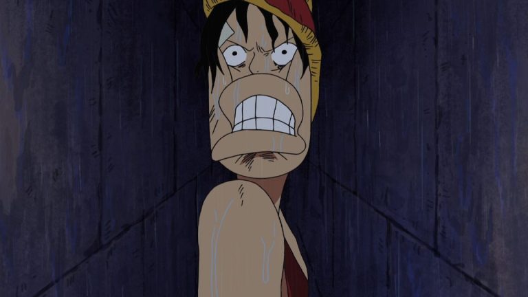 Official One Piece Episode 254 story scene from the Water 7 Robin and sea train arc