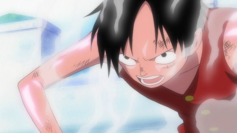 Official One Piece Episode 272 story scene from the Enies Lobby Robin and Gear Second conflict