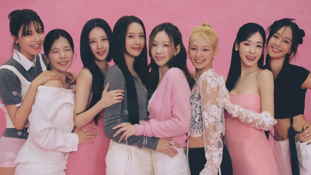 Girls Generation eight current members together
