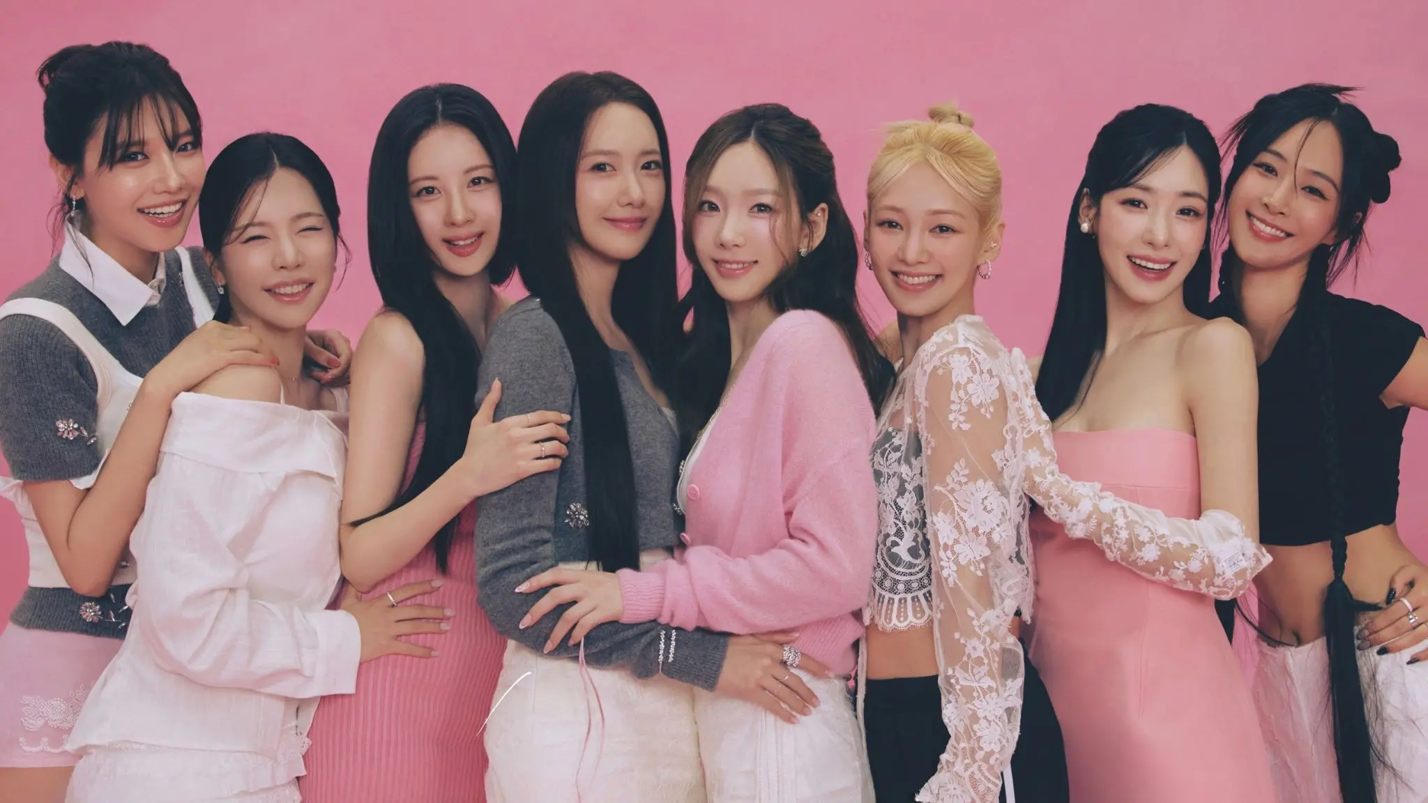 Girls' Generation eight current members together