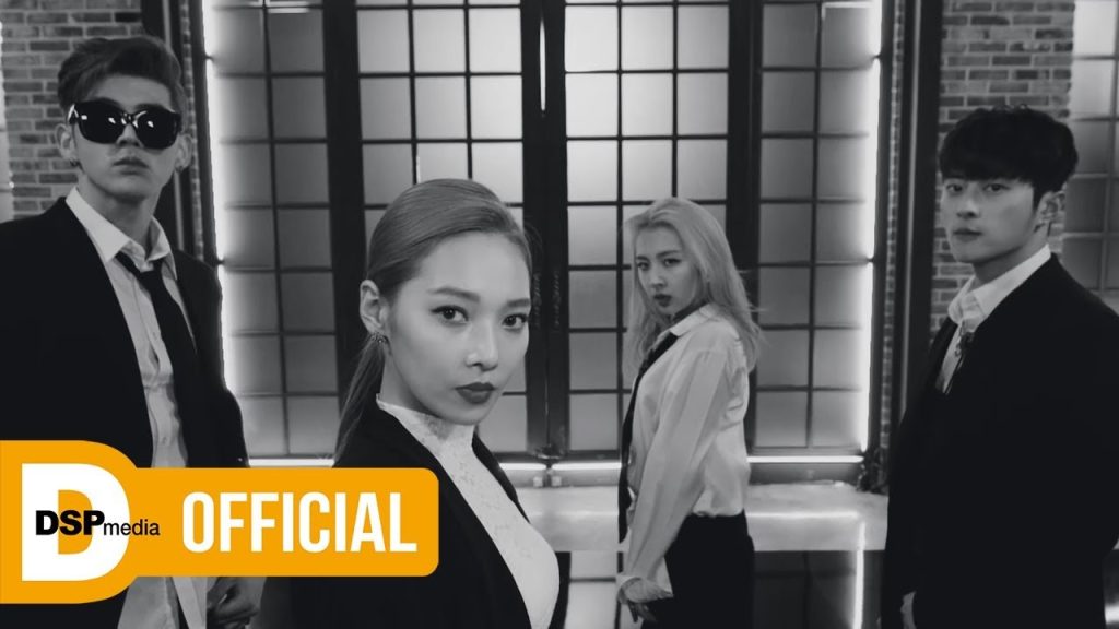 BM, J.Seph, Somin and Jiwoo of KARD in the alternate Don’t Recall Hidden Version music video