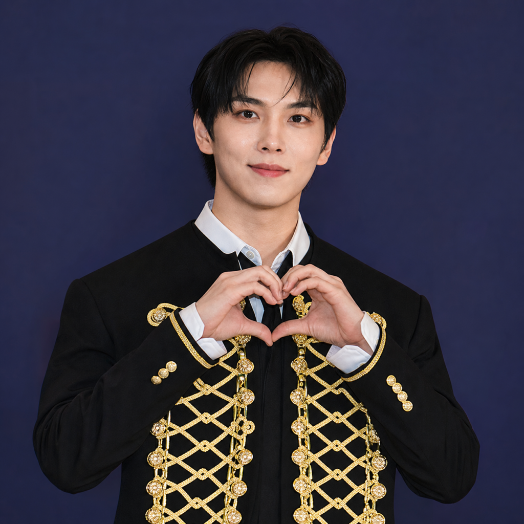 Shinwon of PENTAGON in the group’s seven-member 2026 Hanteo Music Awards lineup