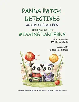 Cover of the Panda Patch Detectives activity book
