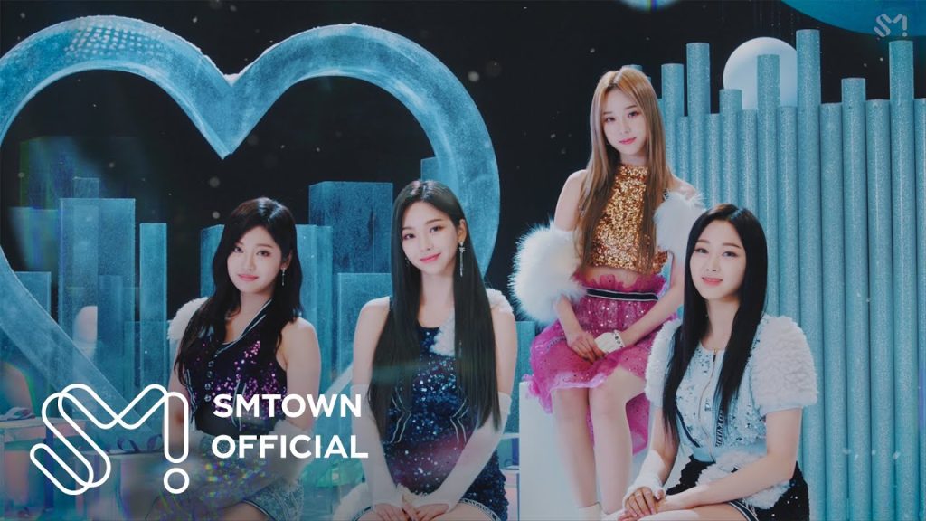 aespa in the snowy Forever official music video