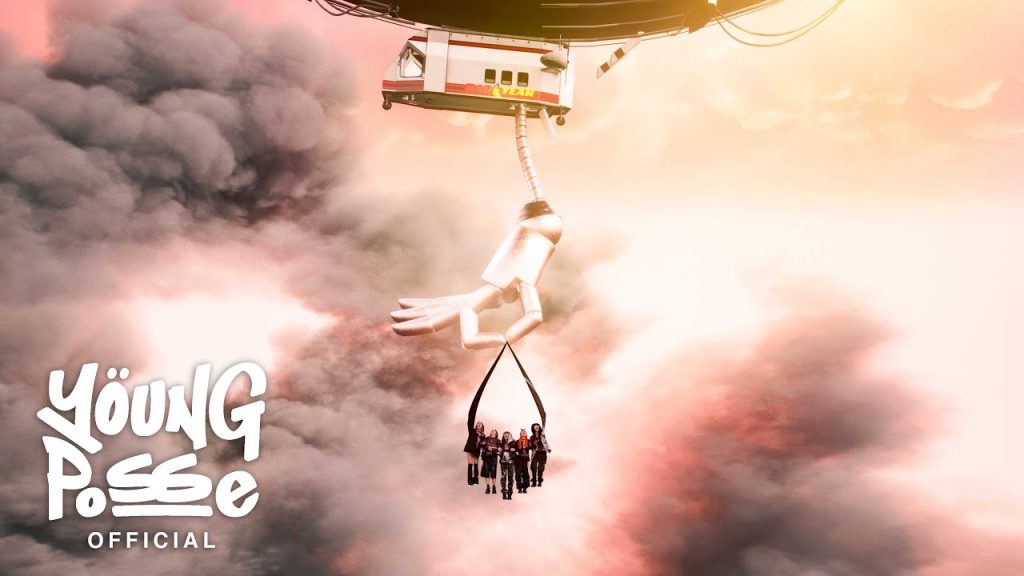 YOUNG POSSE towering over the city in the XXL official music video.