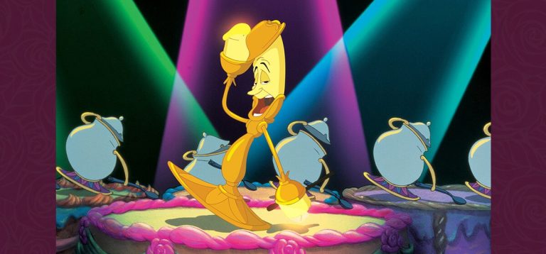 Lumiere leads Be Our Guest in Beauty and the Beast