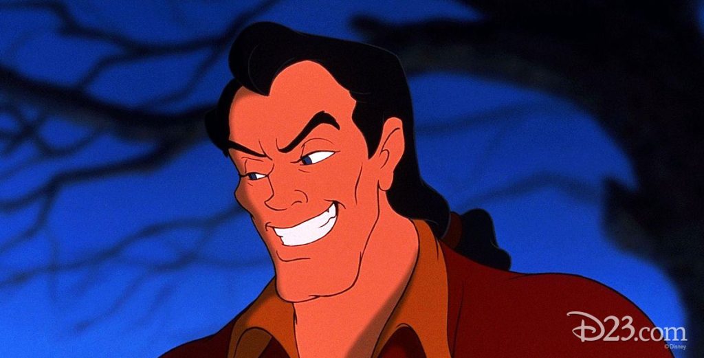 Gaston smiling with calculated confidence