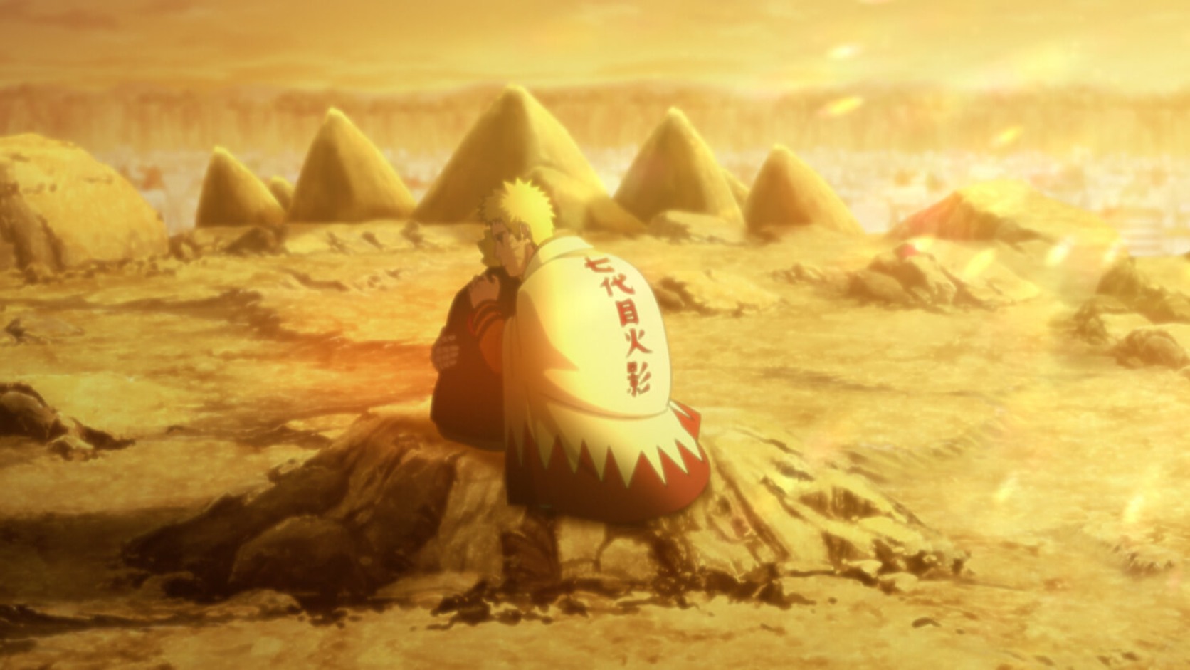Naruto and Boruto discuss Momoshiki in Boruto Episode 220 Remaining Time