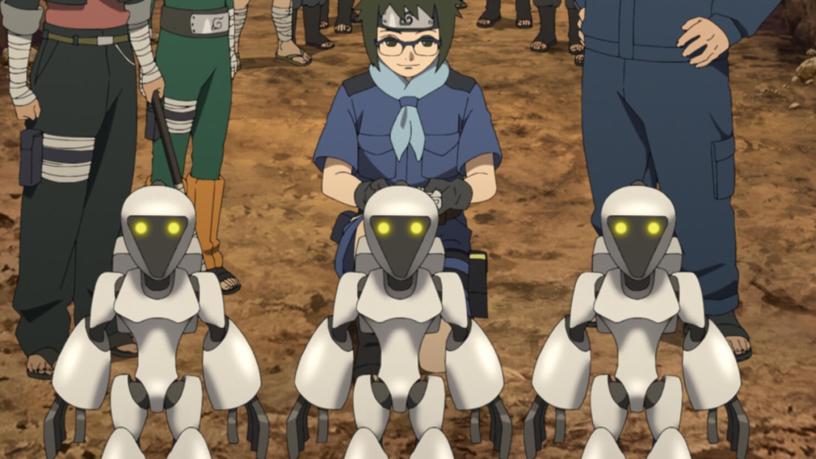 Denki leads three automated mining puppets in Boruto Episode 232