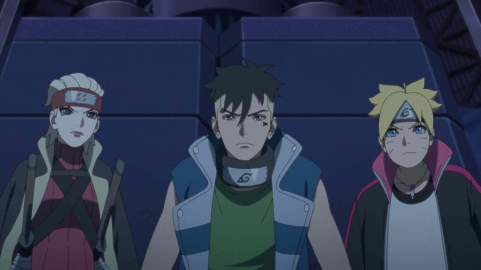 Buntan Kawaki and Boruto confront the Funato fortress weapon in Boruto Episode 237