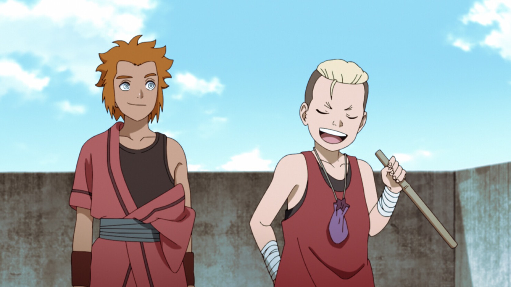 Ikada and Kobuna share a quiet moment in Boruto Episode 250
