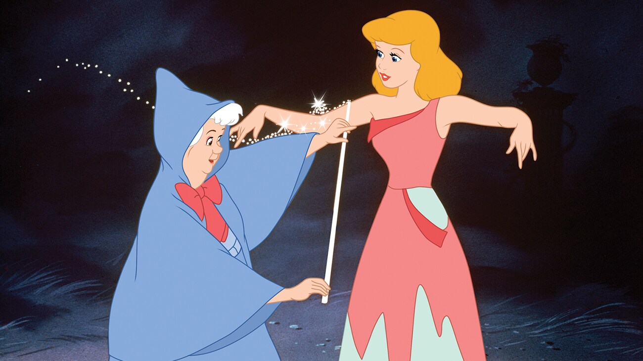 Cinderella in an official Disney film still