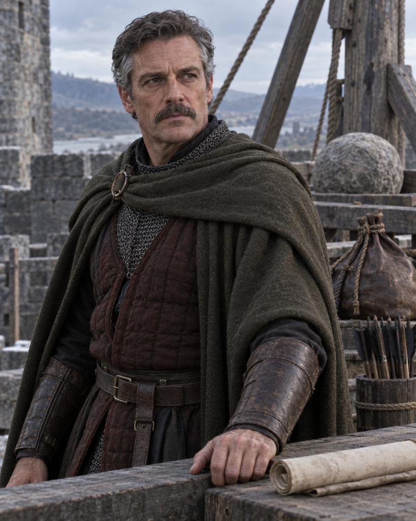 Lord Constable Eadgram, a seasoned silver-templed officer, commands from Naglimund’s defensive works
