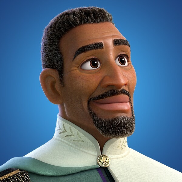 Lieutenant Destin Mattias in official Disney character artwork from Frozen II