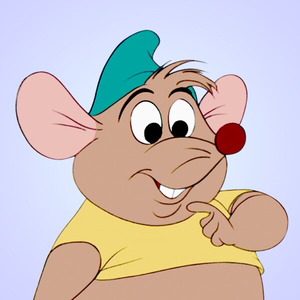 Gus representing Cinderella mouse friends in official Disney character artwork