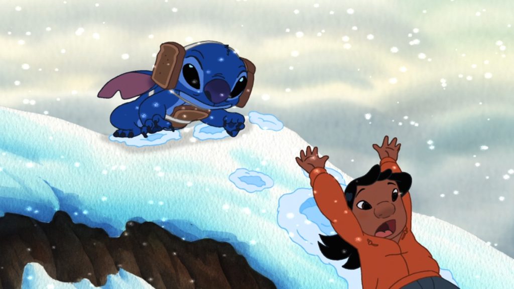 Slushy freezes the tropical landscape in Lilo and Stitch The Series Episode 27