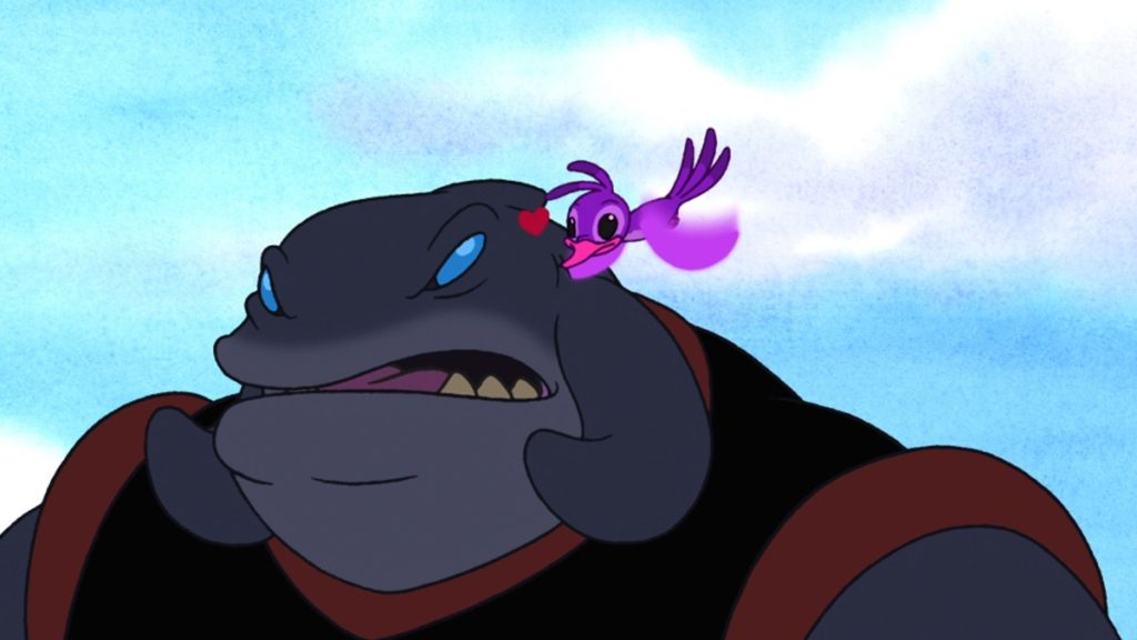 Hunkahunka causes artificial infatuation in Lilo and Stitch The Series