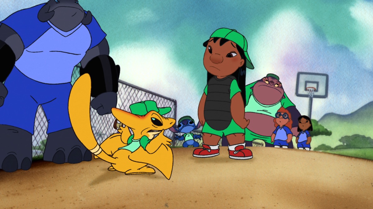 Slugger joins Lilo and Stitch for a high stakes softball rematch