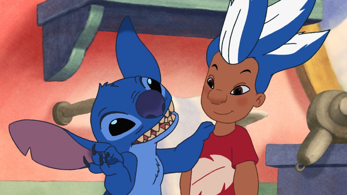 Lilo and Stitch after Experiment 355 swaps their minds in the episode Swapper