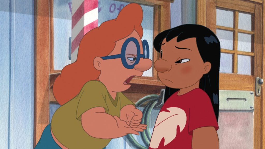 Lilo and Experiment 133 plan a prank in Lilo & Stitch: The Series episode PJ