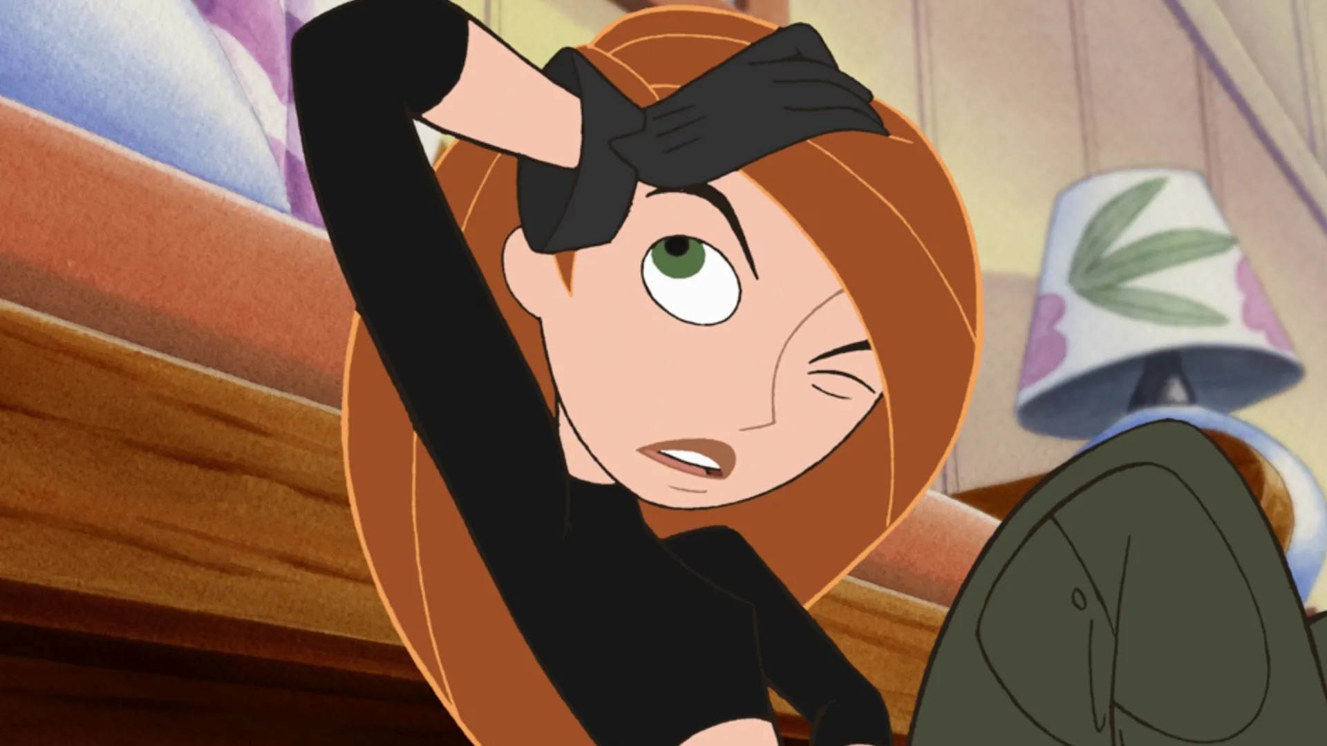 Lilo and Kim Possible work together during the Lilo & Stitch crossover episode Rufus
