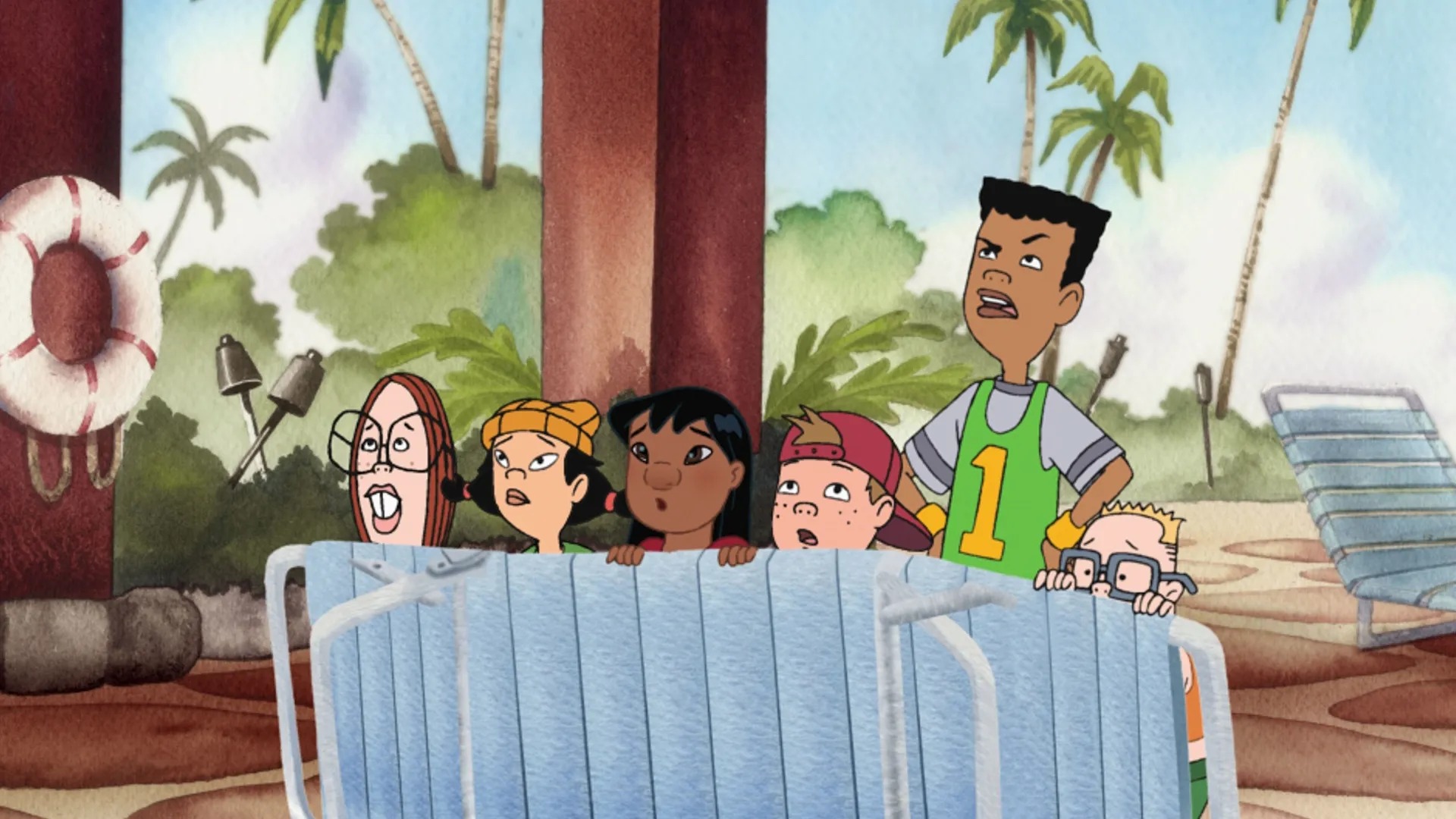 Lilo and the Recess gang face Experiment 285 during the Lilo & Stitch episode Lax