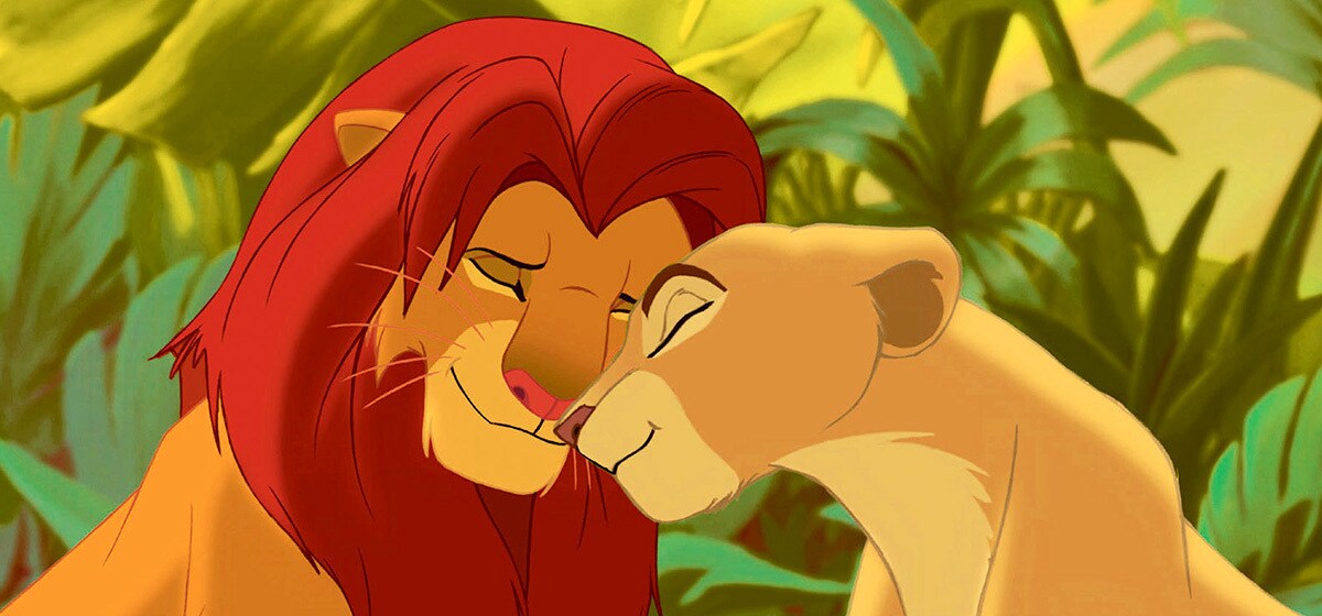 Adult Simba and Nala together in an official Disney still