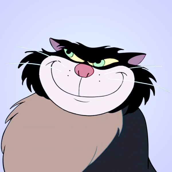 Lucifer the cat in official Disney character artwork