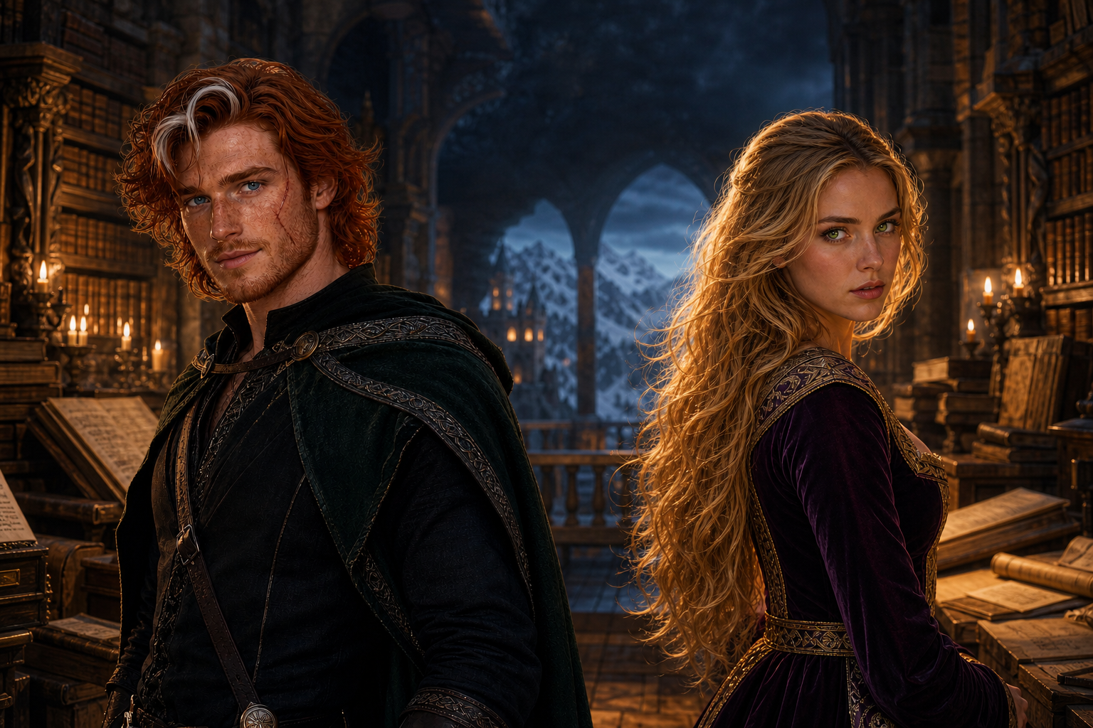 Simon and Miriamele in the Memory, Sorrow, and Thorn character archive