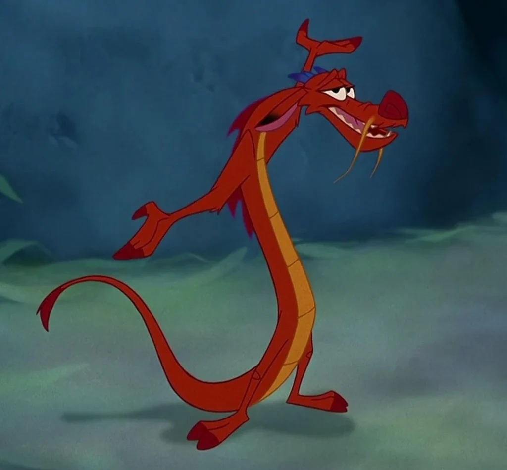 Mushu in official Disney character artwork
