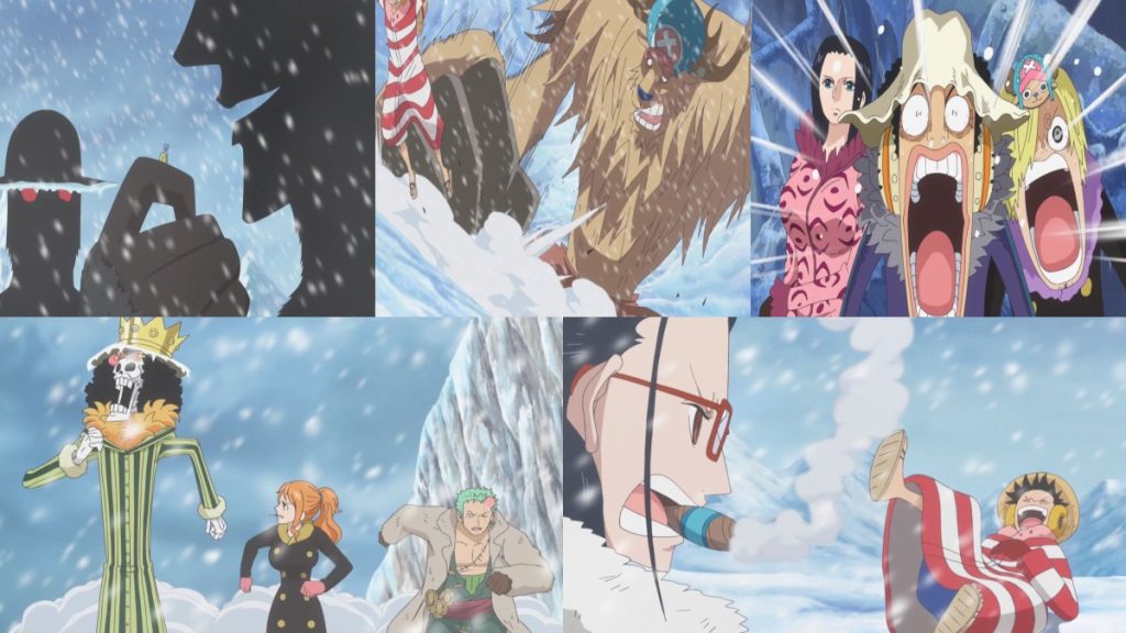 Official One Piece episode montage used for the Episodes 592 through 596 React directory