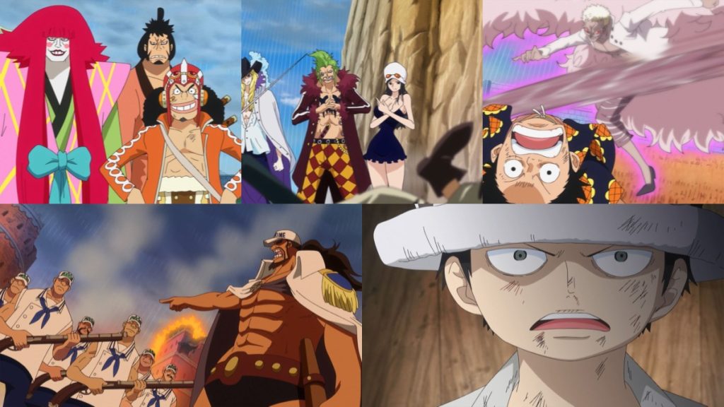 Official One Piece episode montage used for the Episodes 697 through 701 React directory