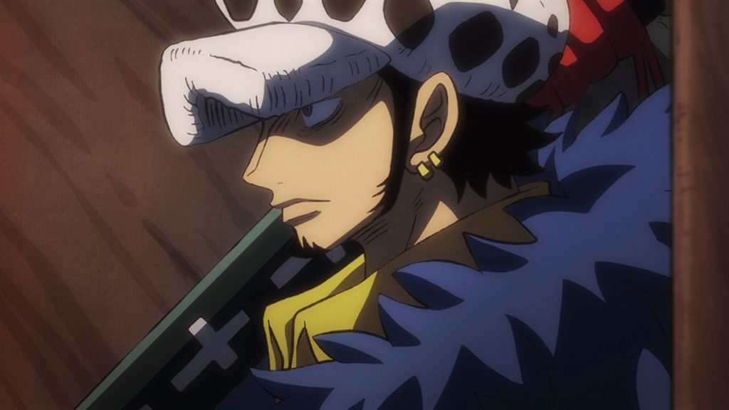 Official One Piece Episode 1010 story scene from Queen, Apoo, Zoro, X Drake, Chopper, Brook, Nami, Usopp, Ulti, Page One, Tama, Carrot, Wanda, Marco, Big Mom, Yamato, Momonosuke, Shinobu, Law, Kid, Killer, Sanji, Jinbe, Kaido, and the Scabbards