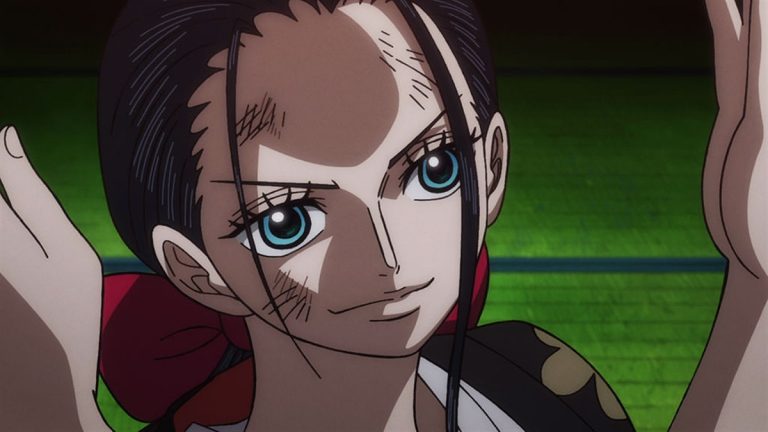 Official One Piece Episode 1021 story scene from Luffy, Zoro, Law, Kid, Killer, Kaido, Big Mom, CP0, Tama, Speed, Gazelleman, Daifugo, Chopper, Marco, Franky, Sasaki, Sanji, Robin, Brook, Black Maria, Carrot, Perospero, Yamato, Momonosuke, Shinobu, Jack, and the Scabbards