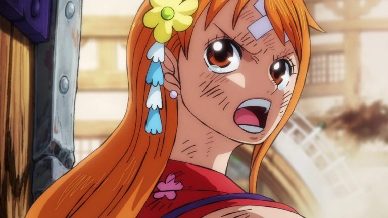 Official One Piece Episode 1070 story scene from Law, Kid, Big Mom, Luffy, Kaido, CP0, Momonosuke, Yamato, Nami, Zunesha, the Five Elders, Nika, Gear Five, and Wano