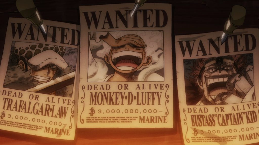 Official One Piece Episode 1080 story scene from Luffy, Zoro, Yamato, Momonosuke, Hiyori, Denjiro, the Akazaya Nine, Tama, Speed, Yasuie, Kaido, Big Mom, Robin, Sukiyaki, Pluton, Law, Kid, Buggy, Blackbeard, Ryokugyu, Shanks, Sabo, and Wano