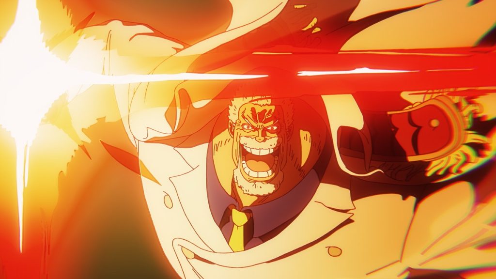 Official One Piece Episode 1114 story scene from Shanks, Kid, Killer, Dorry, Brogy, Koby, Perona, Moria, Prince Grus, Kujaku, Hibari, Garp, Helmeppo, Tashigi, Kuzan, Blackbeard, Law, Bepo, T-Bone, Sengoku, Tsuru, Buggy, Crocodile, Mihawk, Sabo, Dragon, Ivankov, Cross Guild, SWORD, Hachinosu, Elbaf, Winner Island, Lulusia, and Kamabakka