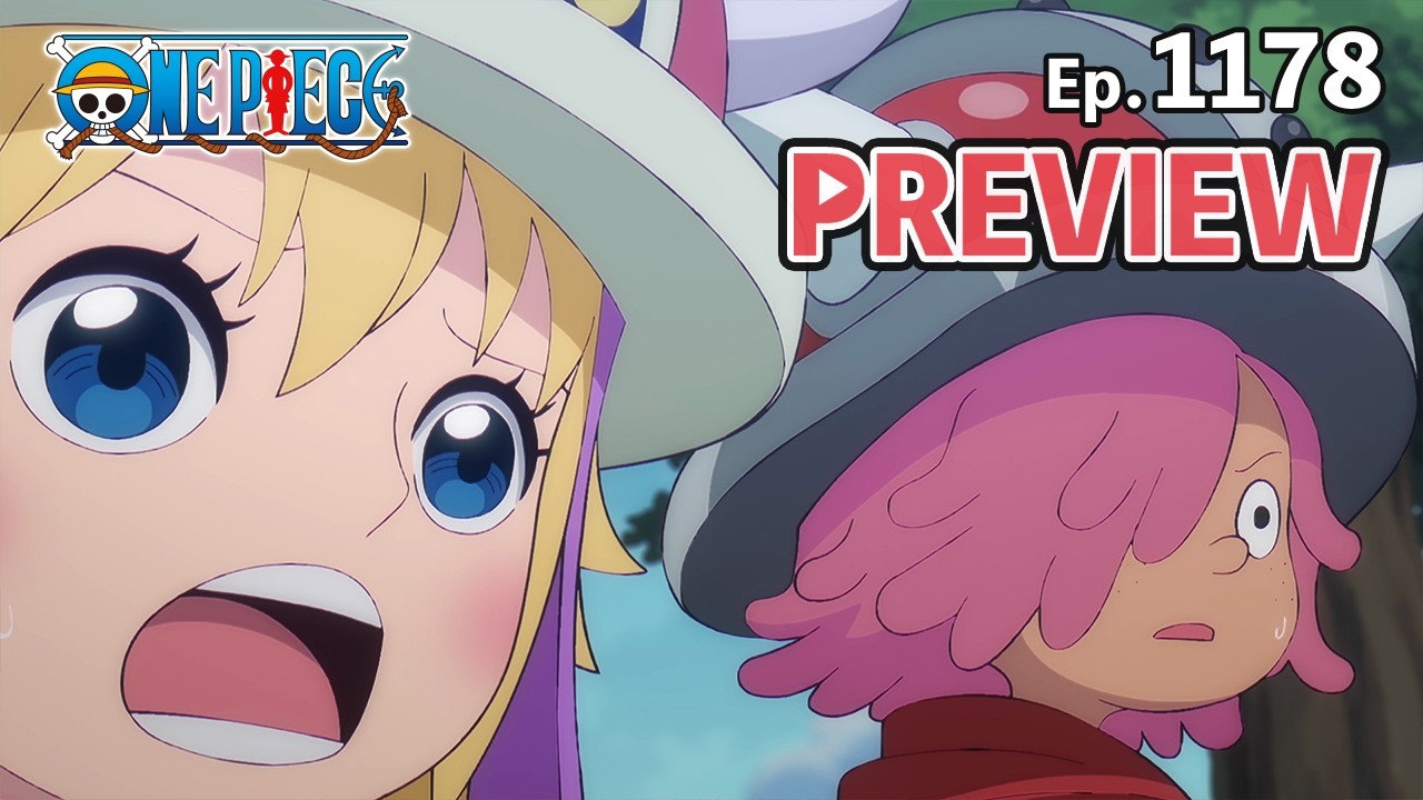 Official One Piece Episode 1178 preview image featuring Robin and Gaban attacking in Elbaf