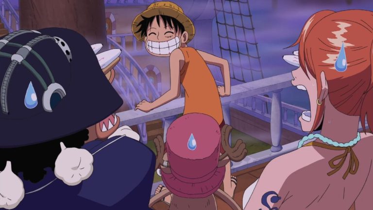 Official One Piece Episode 339 story scene from the Florian Triangle, Brook’s arrival, Thriller Bark, and Dr. Hogback’s mansion
