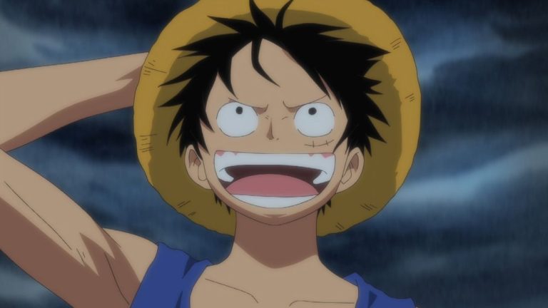 Official One Piece Episode 385 story scene from Spa Island, Brook aboard the Thousand Sunny, the Red Line, Camie, Pappag, Hatchan, and Duval