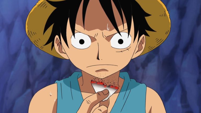 Official One Piece Episode 416 story scene from Luffy’s Ace rescue decision, Hancock’s love sickness, Weatheria, Karakuri Island, Torino Kingdom, Kamabakka Kingdom, Tequila Wolf, Greenstone, and the scattered Straw Hats