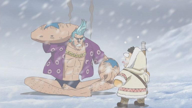 Official One Piece Episode 418 story scene from Luffy’s Ace rescue decision, Hancock’s love sickness, Weatheria, Karakuri Island, Torino Kingdom, Kamabakka Kingdom, Tequila Wolf, Greenstone, and the scattered Straw Hats