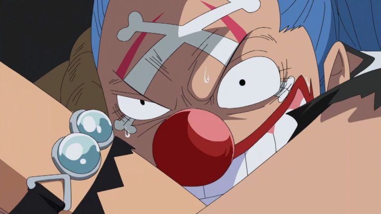 Official One Piece Episode 424 story scene from Zoro and Perona on Kuraigana, Brook in Harahettania, Hancock’s Impel Down infiltration, Buggy, Crimson Hell, Wild Beast Hell, Galdino, and Magellan