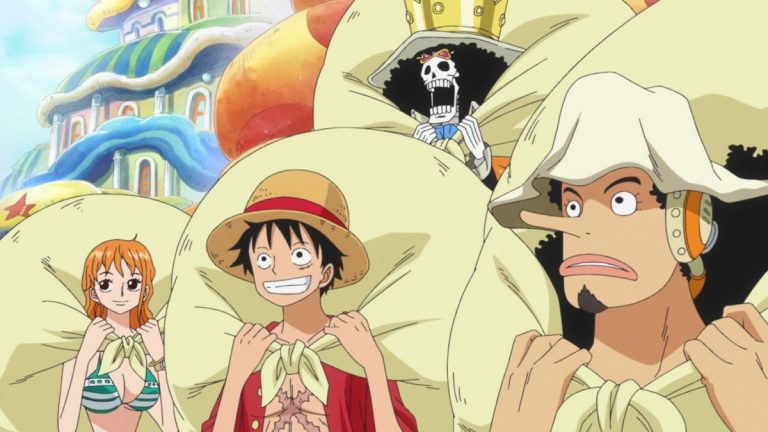 Official One Piece Episode 530 story scene from Fish-Man Island arrival, Hammond, the New Fish-Man Pirates, Mermaid Cove, Sanji’s blood crisis, Camie, Pappag, Madam Shyarly, King Neptune, Ryugu Palace, and Princess Shirahoshi