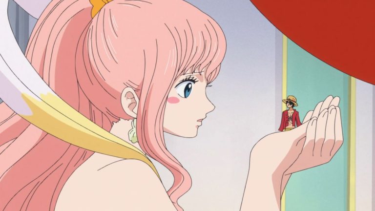 Official One Piece Episode 532 story scene from Princess Shirahoshi, Hard-Shell Tower, Vander Decken IX, King Neptune, Ryugu Palace, Hody Jones, the New Fish-Man Pirates, Energy Steroids, and Zoro’s underwater battle